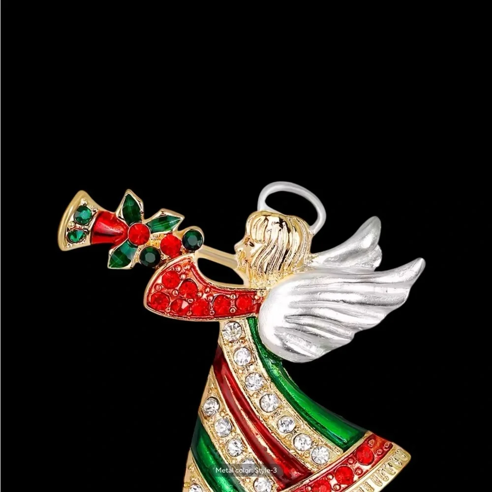 Festive 'JOY' Christmas‎ Brooch